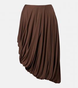 Драпированная миди-юбка Loewe, Coffee