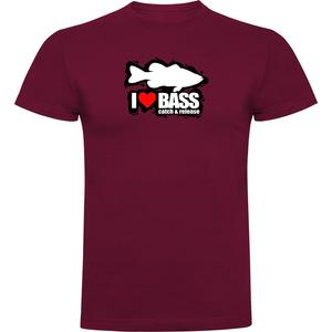 Футболка Kruskis I Love Bass, красный