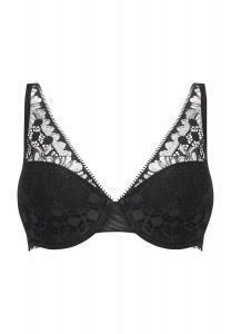 Женский кружевной бюстгальтер на косточках Day To Night с цветочным принтом CHANTELLE, черный