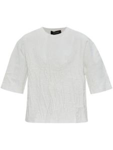 Футболка с эффектом трещин Fabiana Filippi, белый