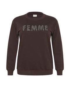 KAFFE CURVE Свитер 'KCelise' в цвете Mocha