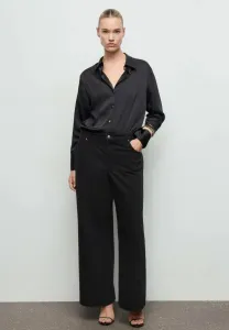 Широкие ноги Mango, Black Denim