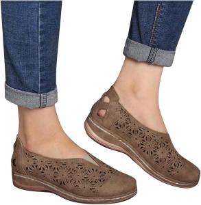 Женские лоферы ZBYY, слипоны на плоской подошве, удобные туфли для вождения и офиса, дышащие, богемные, для прогулок на открытом воздухе, плоские сандалии, хаки