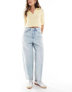 Джинсы Vero Moda Billie с завышенной талией светло-голубого цвета