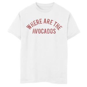 Футболка с рисунком Fifth Sun Where Avocado для мальчиков 8–20 лет Licensed Character, белый