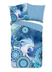 Двустороннее постельное белье 135x200 см, синий