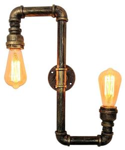 Настенный светильник ohno Cygni, черный - металл - 20 x 50 x 8 см