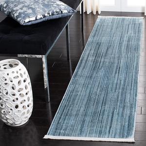 Ковер-дорожка SAFAVIEH, 77 x 366 см, Dream Collection Blue/Grey DRM500M Modern Distressed Premium Viscose для гостиной, столовой, прихожей, фойе, коридора