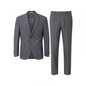 HUGO BOSS Серый деловой костюм для мужчин