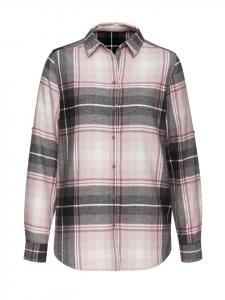 Розово-черная клетчатая блузка-рубашка Buffalo