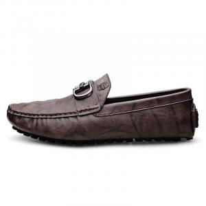 LAORENTOU Мужские повседневные туфли мужские низкие топы коричневые, цвет Brown