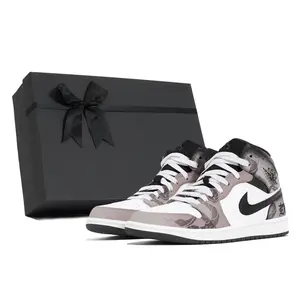 Jordan Air 1 устойчивые к истиранию кроссовки Mid Top Vintage мужские Brown