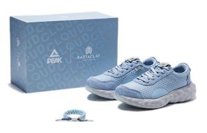 PEAK Rastaclat x State Pole Cloud R1 Мужские кроссовки Small Lion Running светло-серые с синим