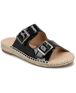 Женские эспадрильи Tresah с двойными ремешками Journee Collection, черный