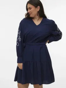 Платье vmcanya, повседневное платье Vero Moda Curve, Navy/Cloud Dancer