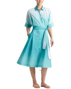 Natori Платье с поясом, синий