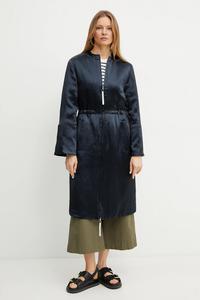 Пальто из смеси шерсти Mm, темно-синий