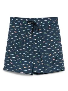 Paul & Shark плавки-шорты с принтом, синий