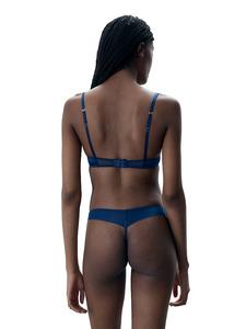 Роскошные атласные стринги Verona Bluebella, navy peony