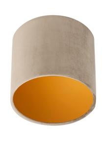 Абажур 25x23 см, серо-коричневый