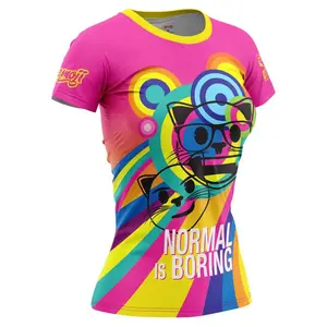 Футболка с коротким рукавом Otso Emoji Normal Is Boring, розовый