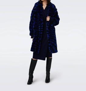 Пальто Arwen синего/черного цвета Diane von Furstenberg