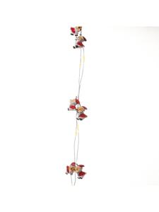 Marelida Декоративная светодиодная гирлянда «Дед Мороз», 20 светодиодов, с таймером, длина: 1,9 м, красный, белый цвета