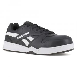 Кроссовки с композитным носком Reebok Work Bb4500, черно-белая кожа