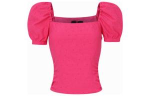 Футболка с буфами на рукавах FW23 для женщин розовая PINKO