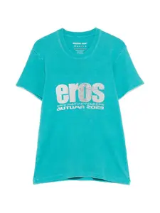 Укороченная футболка Martine Rose, синий