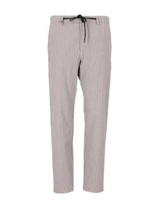 Зауженные брюки Distretto12 Rio T. Tajo, серый/бежевый