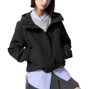 Короткое пальто женское UNIQLO, черный