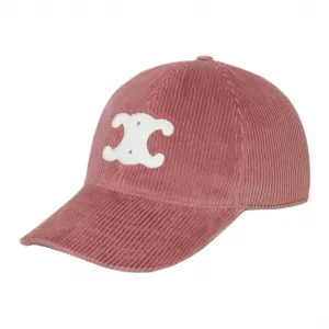 Триумф бейсболка из вельвета CELINE, розовый