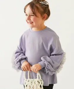 Футболка с длинными рукавами и тюлевым плетением, модель 25AW Devirock, цвет 004-G Blue