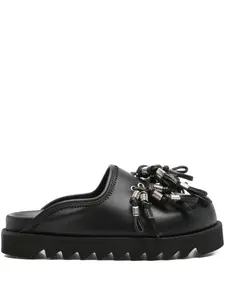 Кожаные мюли с кисточками Toga Pulla, черный