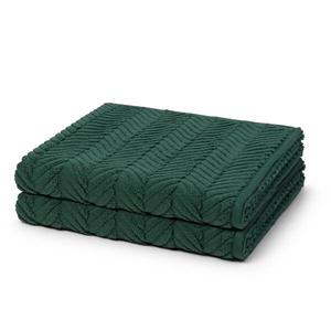 Sensual Skin Zopf Набор полотенец Ross 2 шт, 75x1x140 см цвет moosgrün