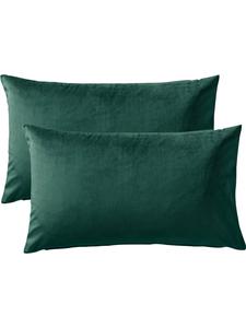 Redbest  Бархатные наволочки, комплект из 2 штук, Kingsville, темно-зеленого цвета