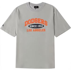 Футболка Los Angeles Dodgers унисекс серая MLB, серый
