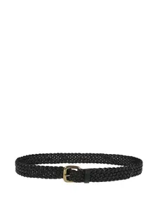 Плетеный кожаный ремень Dragon, черный