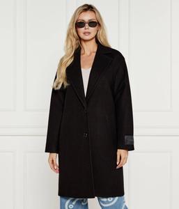 Пальто женское Hugo Матеа-1 свободного кроя с добавлением шерсти, черный