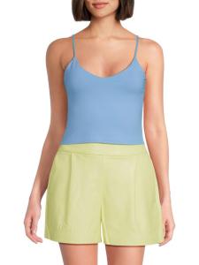 Укороченный топ с V-образным вырезом susana monaco, цвет Miku Blue