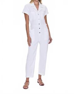 Гровер Комбинезон свободного кроя в ярком белом PISTOLA