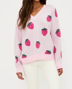 Свитер Joey в цвете клубника Beach Riot, Strawberry