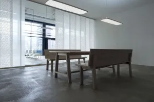 Карниз для штор GARESA "Карниз Smart Panel", 2 направляющие, желаемая длина, алюминиевый рельс для штор с планерами, выдвижной, потолочный 490 см, цвет aluminiumfarben