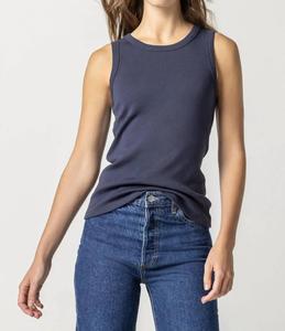 Топ Jewel Tank Top в темно-синем цвете Lilla P