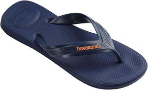 Havaianas - Top Max Comfort, стильные, удобные и прочные шлепанцы для мужчин, с устойчивым и функциональным дизайном, анатомически правильной формой и нескользящей подошвой, темно-синий