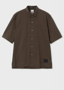 Укороченная рубашка оверсайз с клетчатым узором "Глен Чек" и логотипом.