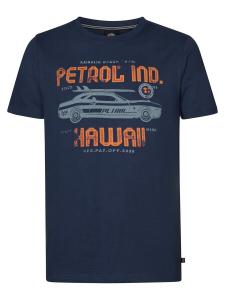Классическая футболка Petrol Industries Shirt Stroll, цвет marine blue/smoke blue