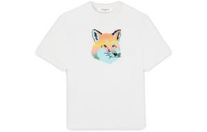 Футболка с принтом fox Maison Kitsune, белый
