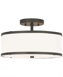 Потолочный светильник Park Ridge Metal 13'', полувстраиваемый Livex, bronze